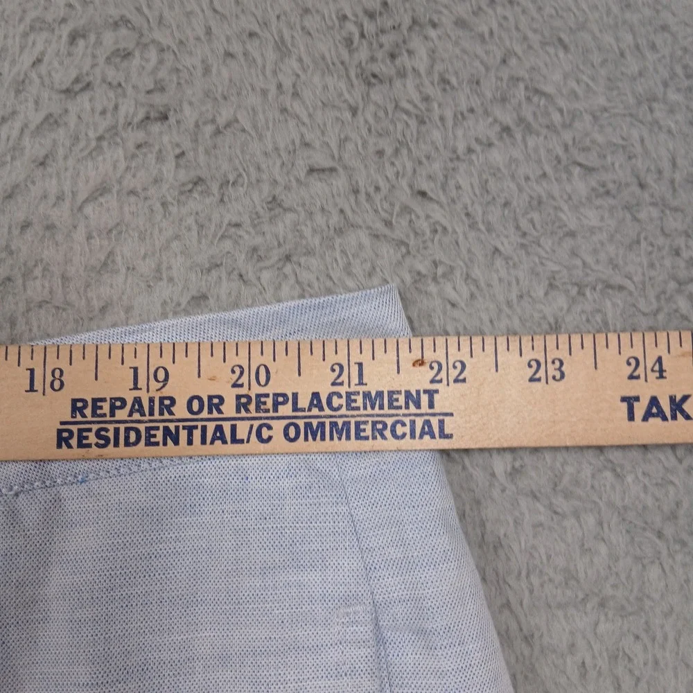 UNTUCKit Linen Blend Shorts Men's 42 Light‎ Blue Chino Casual Summer Flat Front